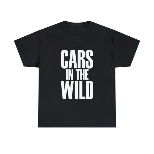 Cars In The Wild, Top, Logo Tee, Black